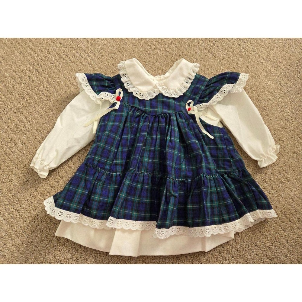 Vintage baby girl dress 12 mos